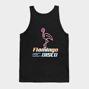 Flamingo Disco design graphic Tank Top